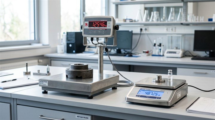 Industrial electronic digital platform weighing scales