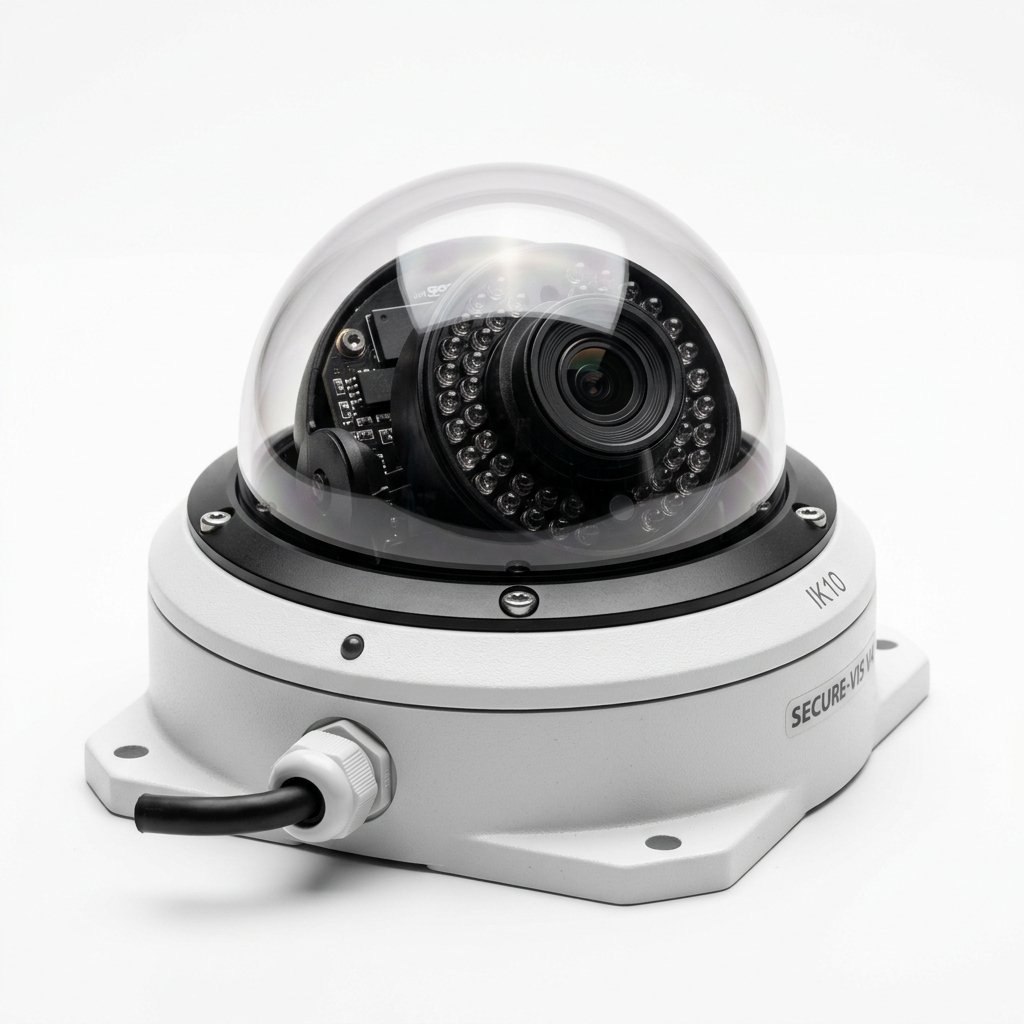 Dome CCTV camera for indoor monitoring